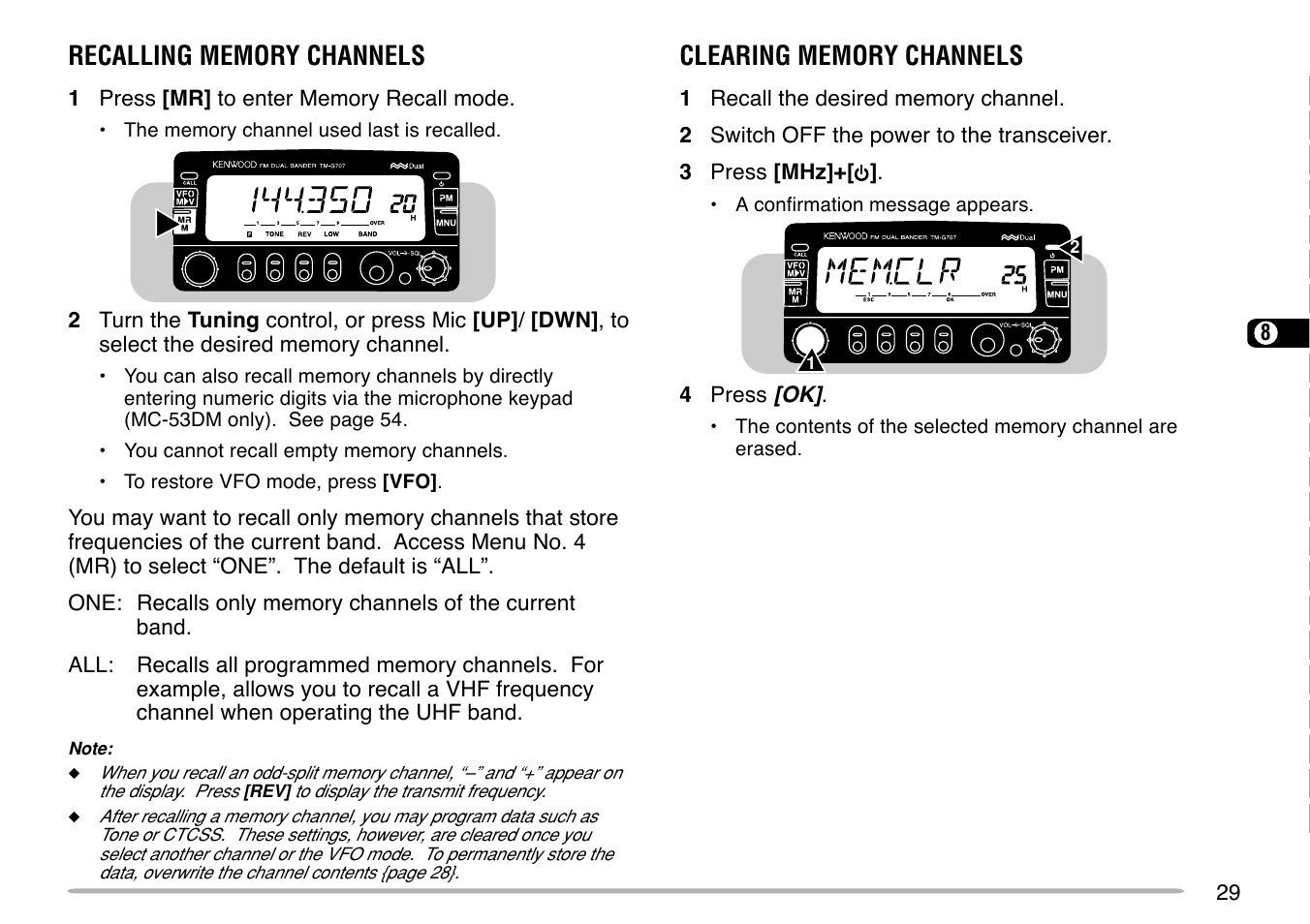 Kenwood TM-G707 User Manual | Page 35 / 84