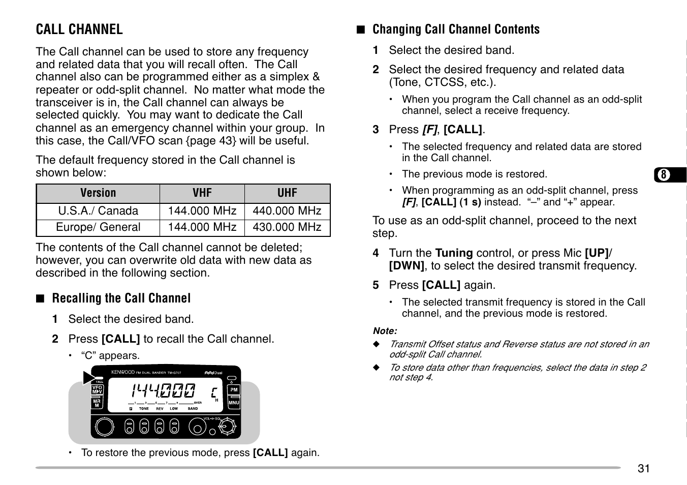 Kenwood TM-G707 User Manual | Page 37 / 84