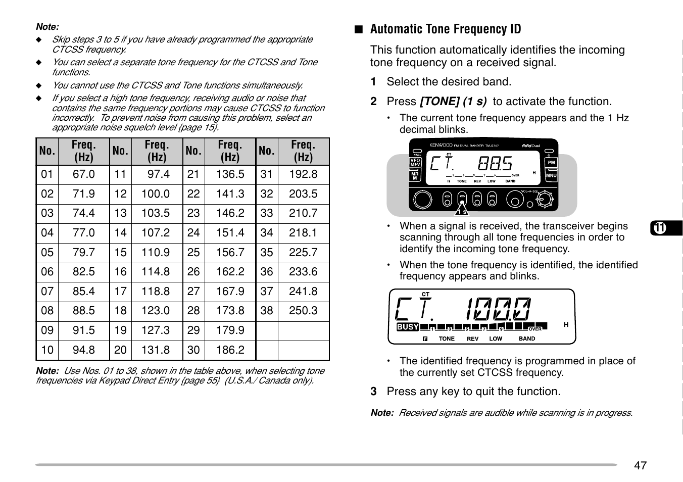 Kenwood TM-G707 User Manual | Page 53 / 84