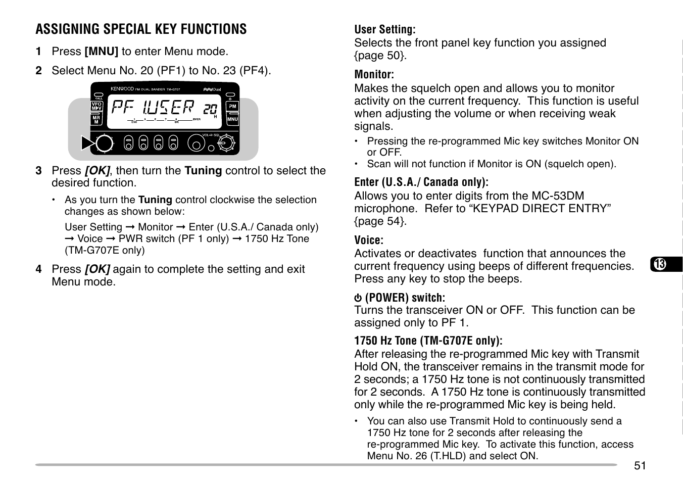 Kenwood TM-G707 User Manual | Page 57 / 84