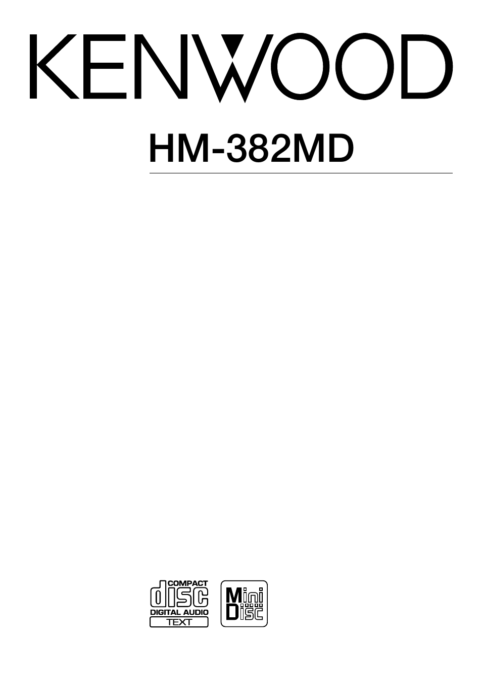 Kenwood HM-382MD User Manual | 72 pages