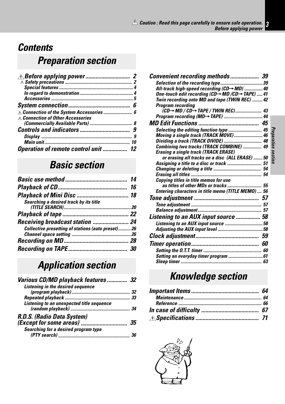 Kenwood HM-382MD User Manual | Page 3 / 72
