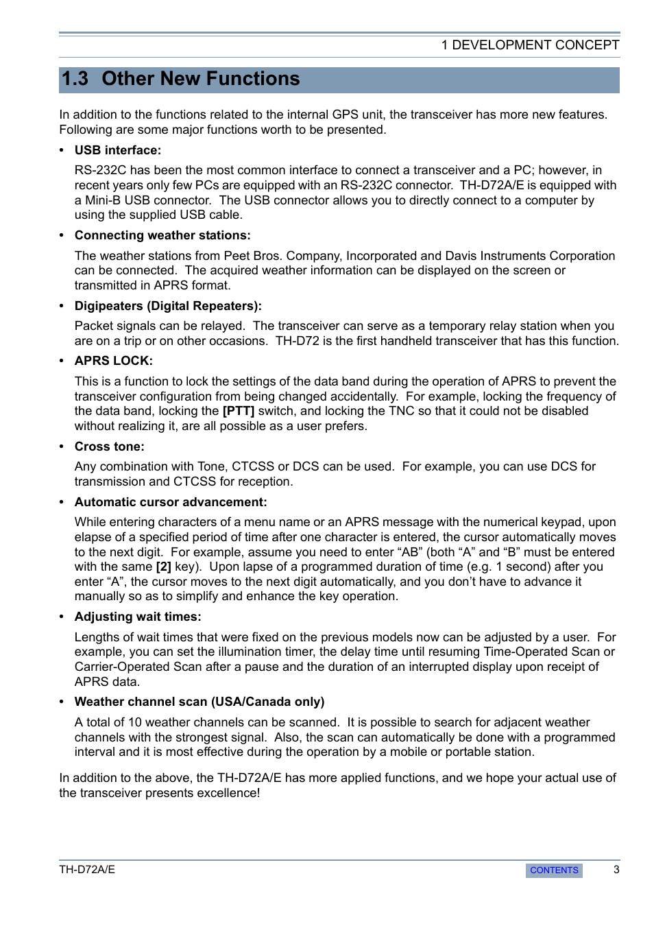 3 other new functions | Kenwood TH-D72A/E User Manual | Page 11 / 92