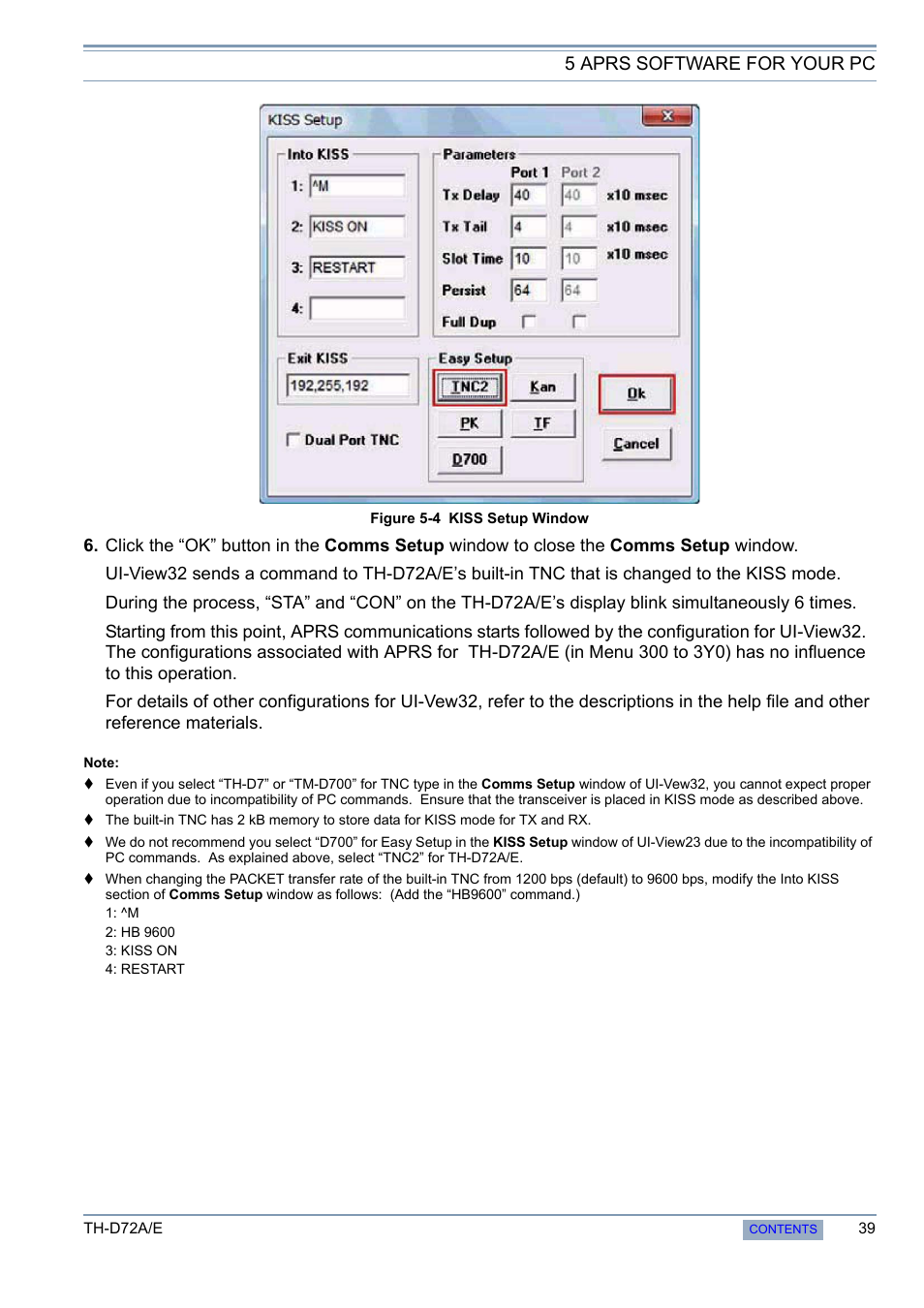 5 aprs software for your pc | Kenwood TH-D72A/E User Manual | Page 47 / 92