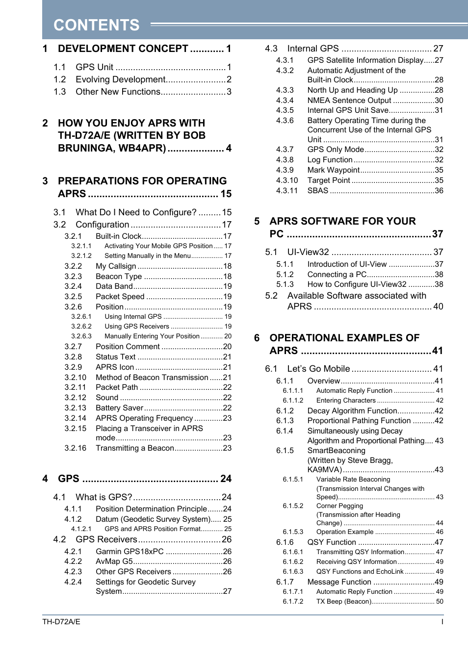 Kenwood TH-D72A/E User Manual | Page 5 / 92