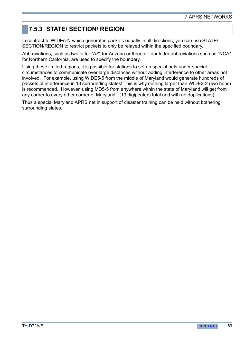 3 state/ section/ region, State/ section/ region | Kenwood TH-D72A/E User Manual | Page 71 / 92