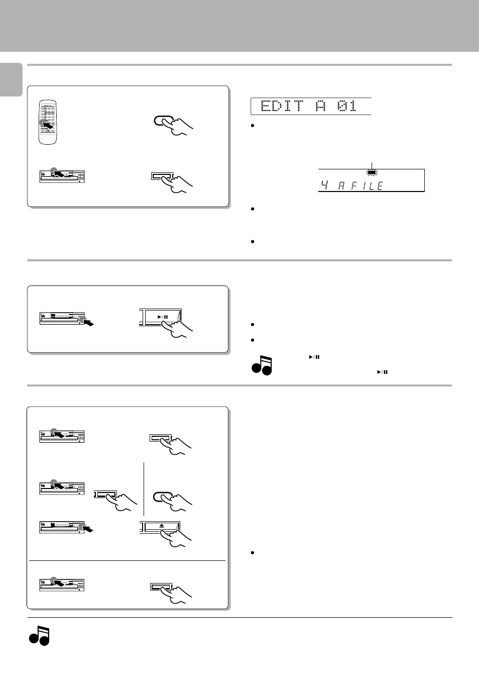 Playing or recording the edited contents, Editing | Kenwood DPF-R6010 User Manual | Page 22 / 28