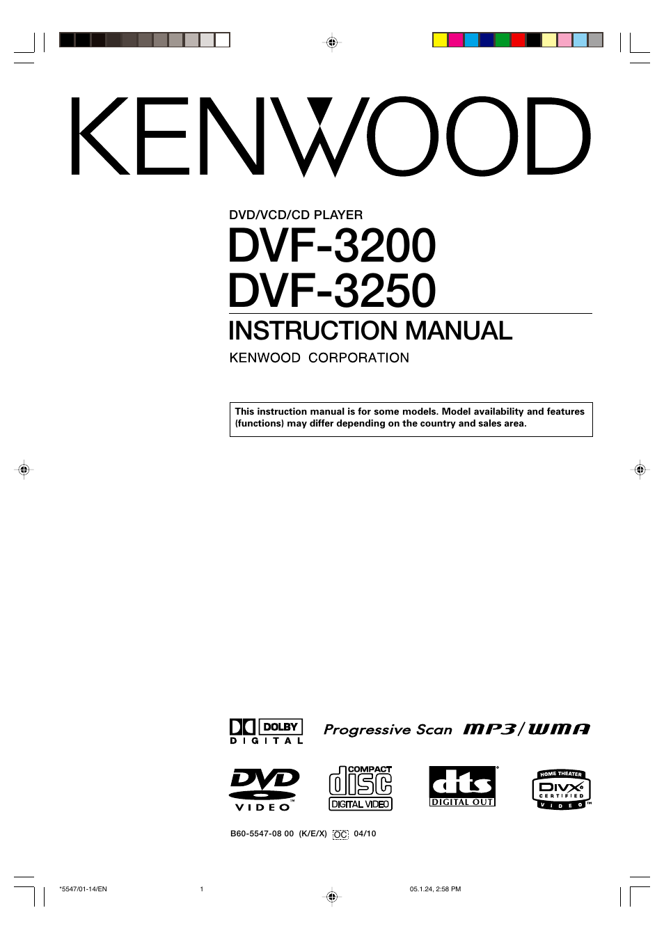 Kenwood DVF-3200 User Manual | 36 pages