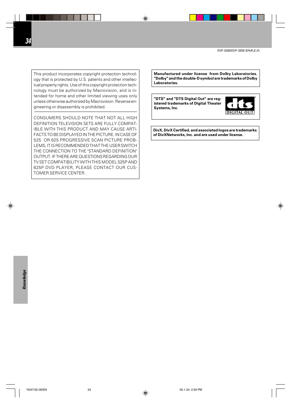 Kenwood DVF-3200 User Manual | Page 34 / 36