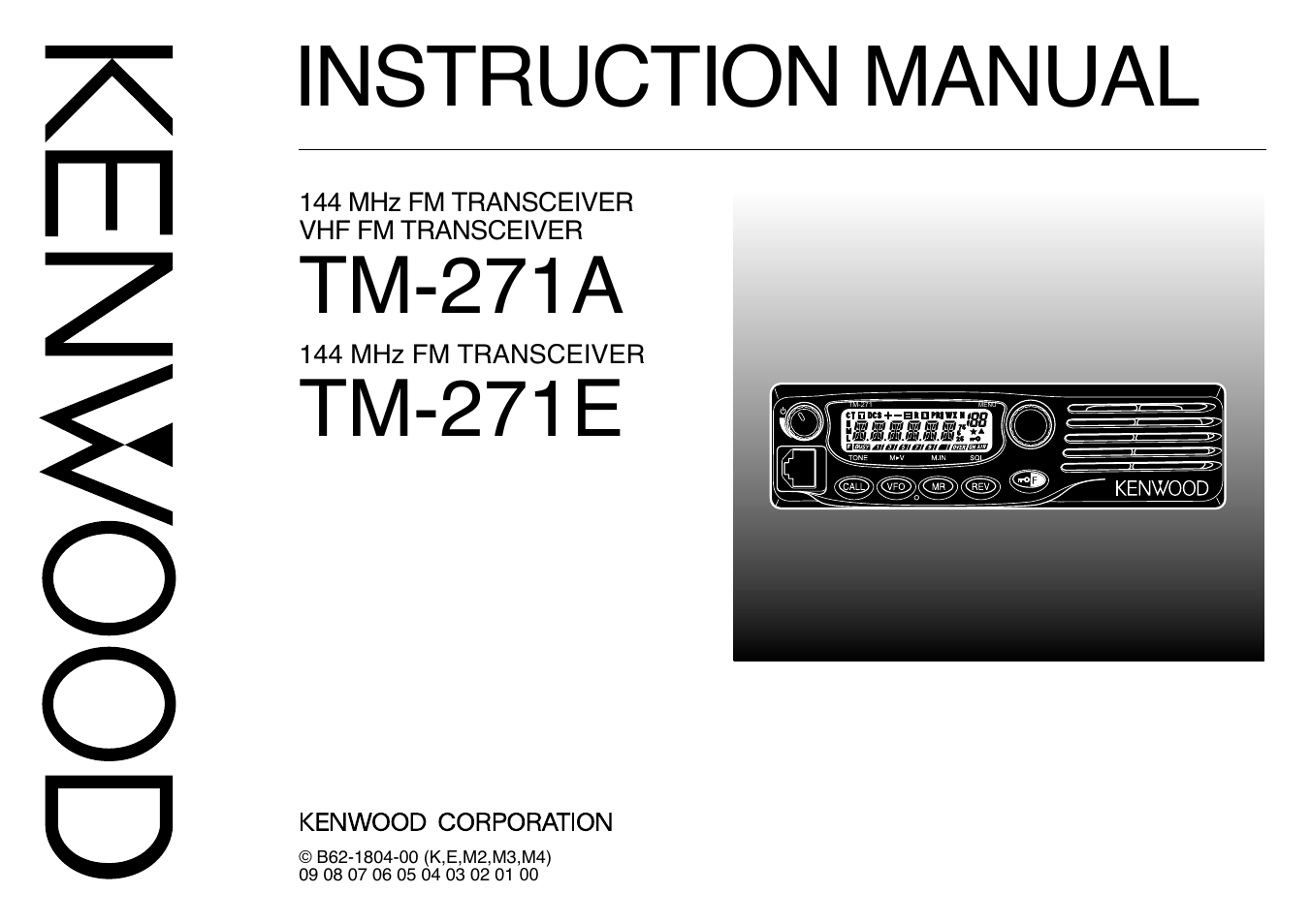 Kenwood TM-271 User Manual | 80 pages