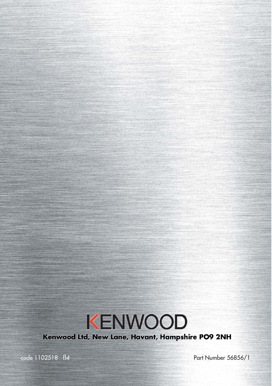 Kenwood CK 300 User Manual | Page 48 / 48