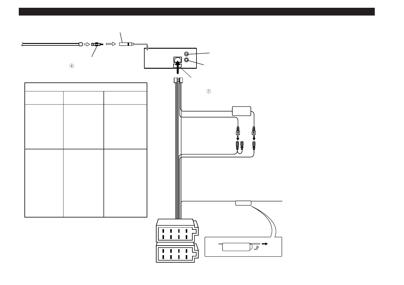 Connecting cables to terminals | Kenwood CD RECEIVER KDC-4060RA User Manual | Page 23 / 28