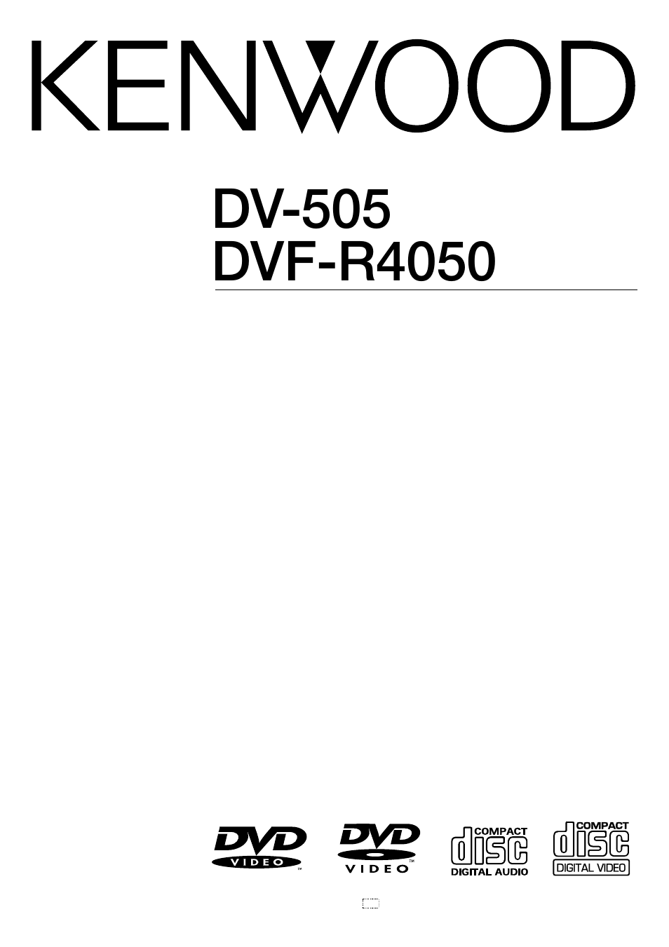 Kenwood DVF-R4050 User Manual | 44 pages