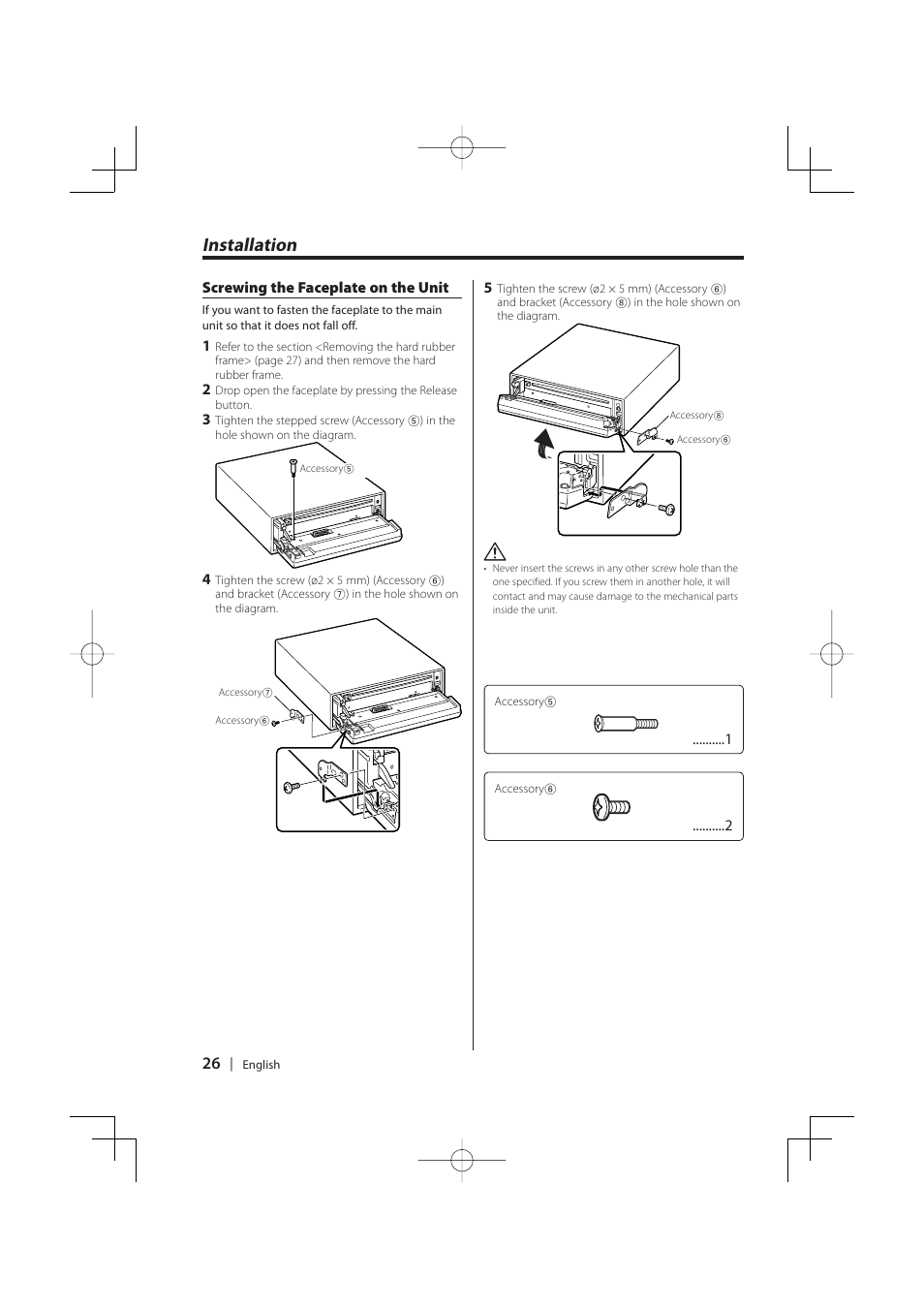 Installation | Kenwood KDC-MP5029VG User Manual | Page 26 / 32