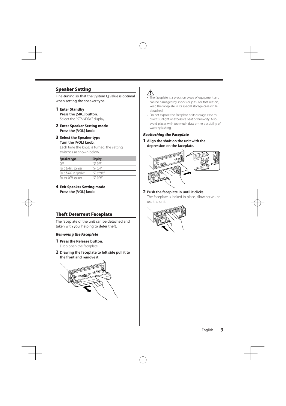 Kenwood KDC-MP5029VG User Manual | Page 9 / 32