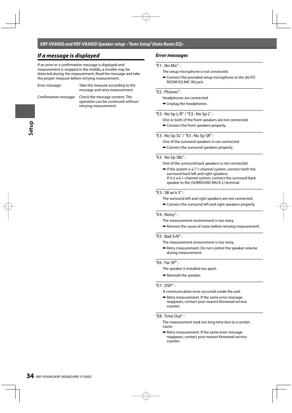 Kenwood KRF-V9300D User Manual | Page 34 / 72