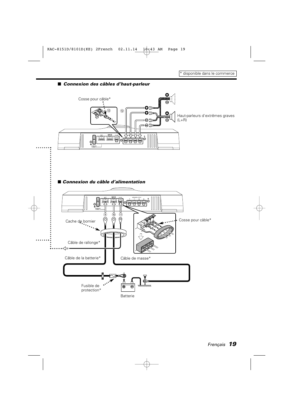 Kenwood KAC-8101D User Manual | Page 19 / 32