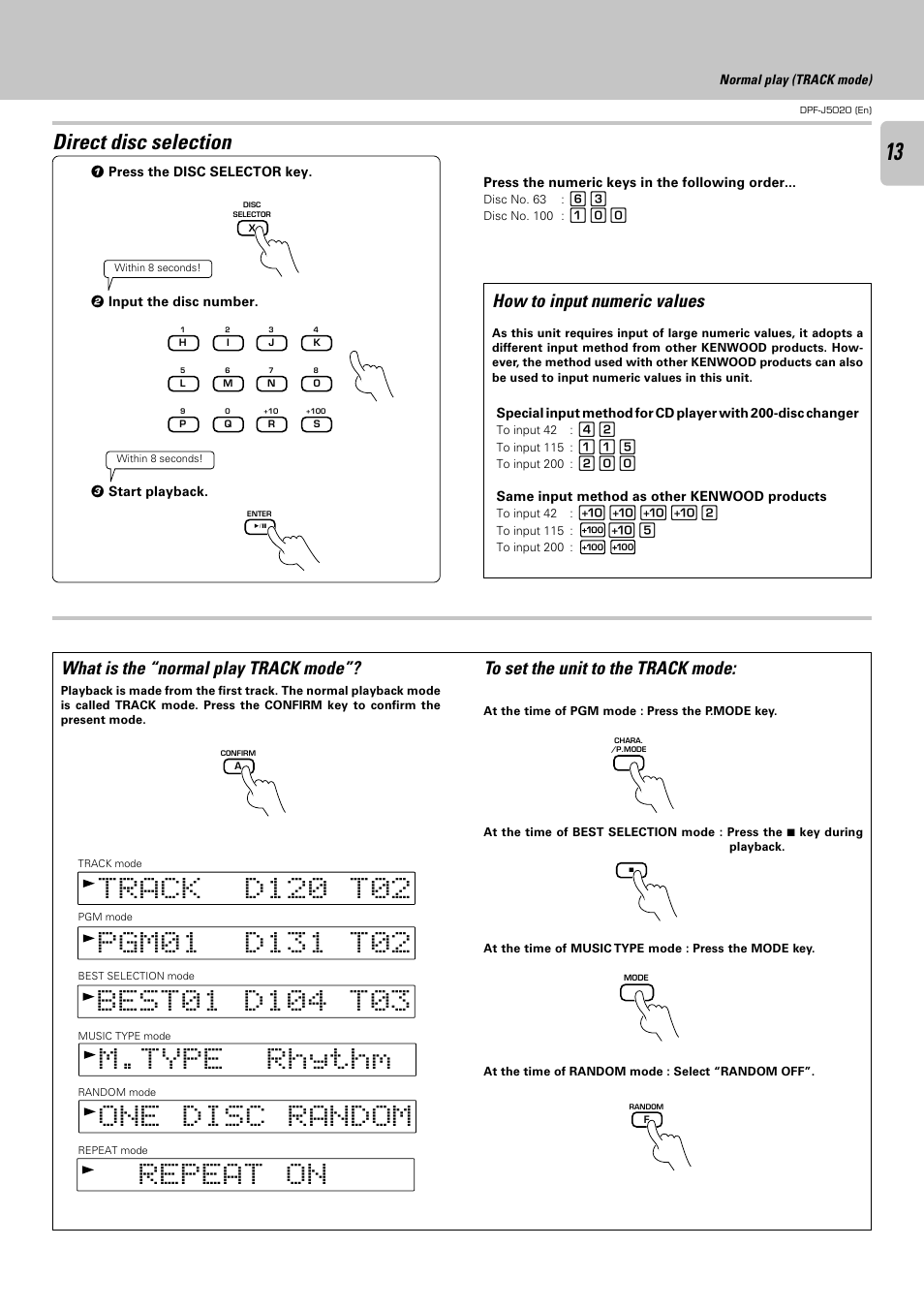 Kenwood DPF-J5020 User Manual | Page 13 / 32