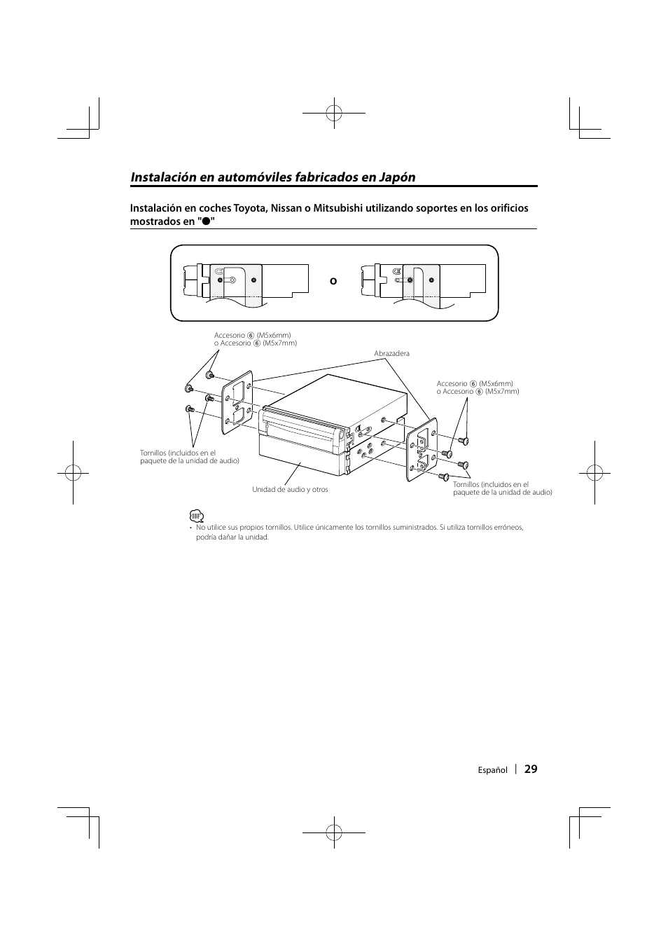 Instalación en automóviles fabricados en japón | Kenwood KVT-614 User Manual | Page 29 / 32