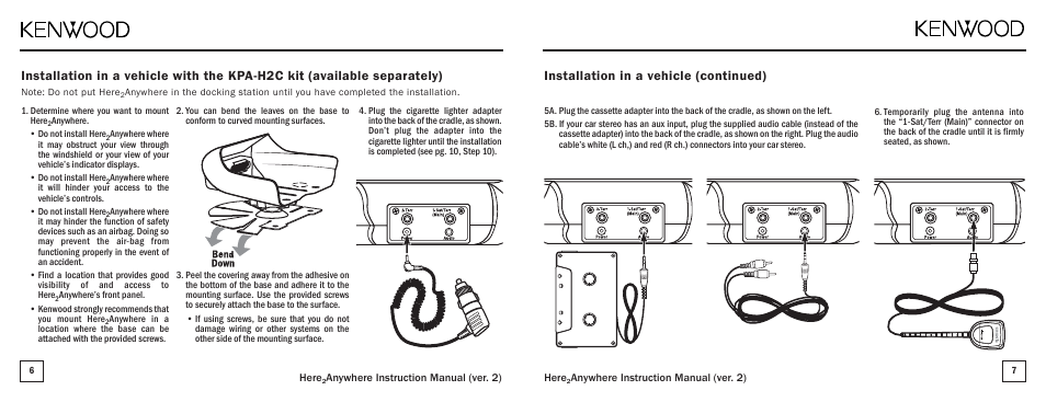 Kenwood KTC-H2A1 User Manual | Page 4 / 19