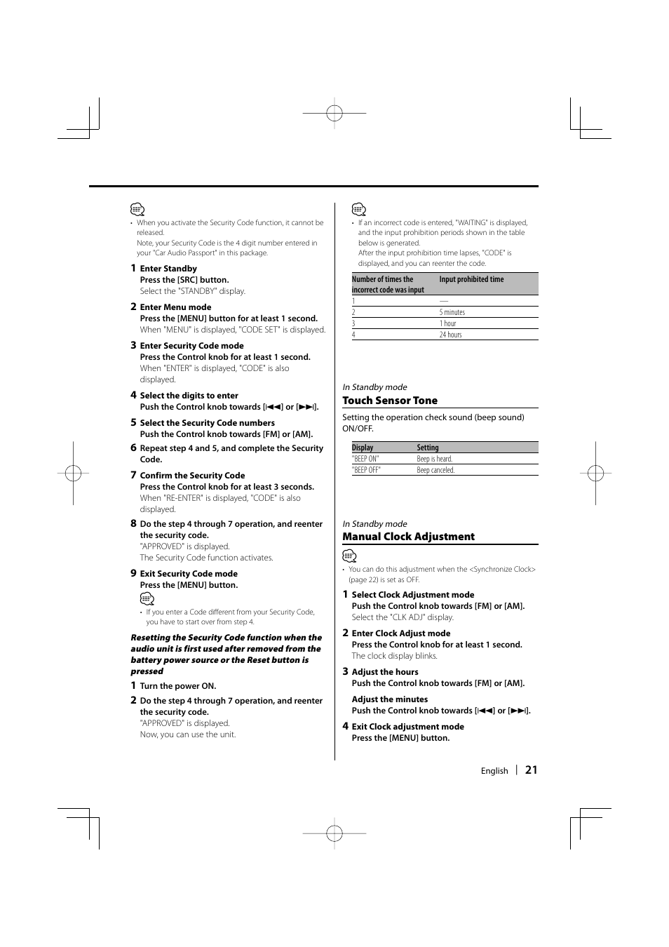 Kenwood B64-3537-00/00 KDC-W5037Y User Manual | Page 21 / 36