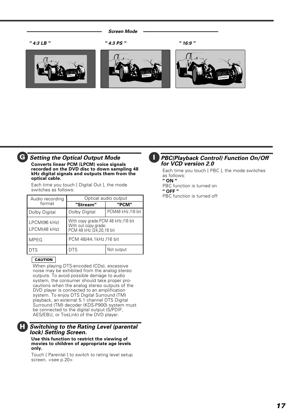 Kenwood KVT-920DVD User Manual | Page 17 / 68