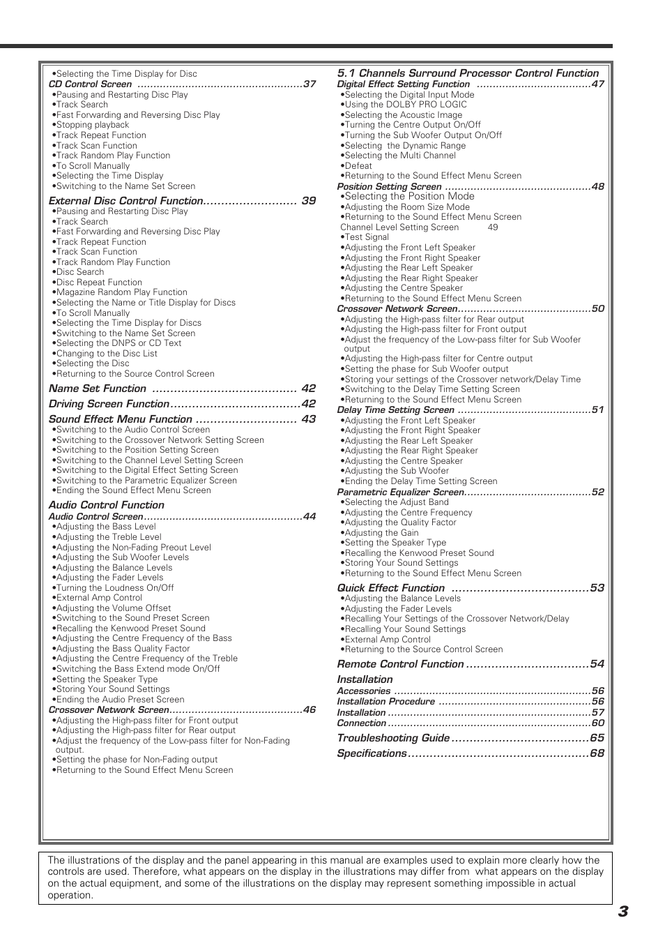 Kenwood KVT-920DVD User Manual | Page 3 / 68