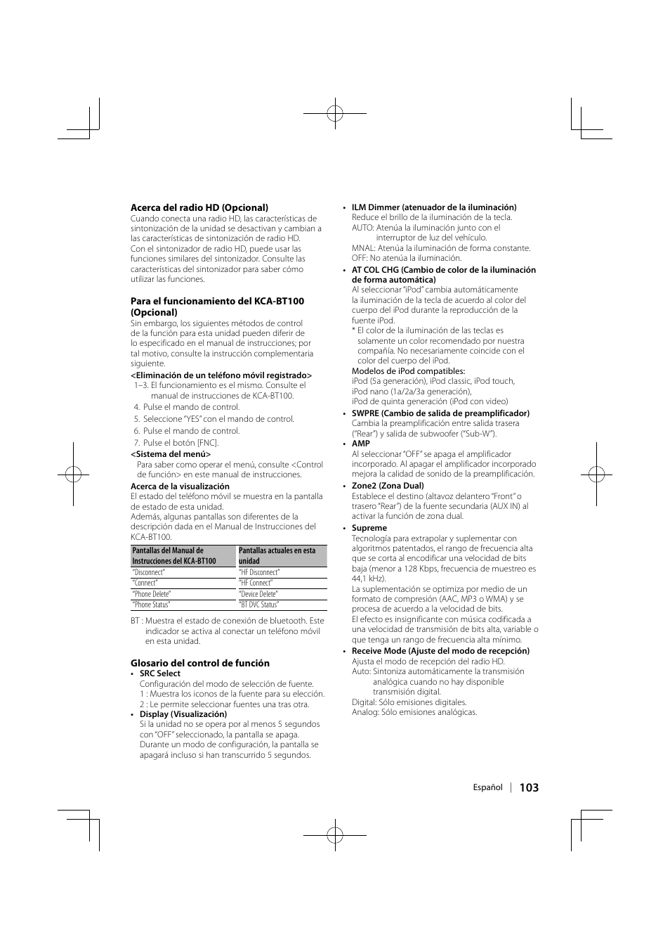 Kenwood DPX503 User Manual | Page 103 / 112