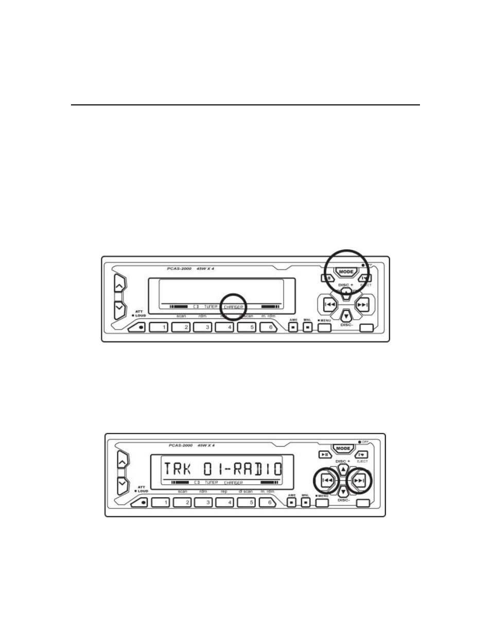 Setting the audio mode, Navigating the songs in a playlist | Kenwood Excelon Music Keg KHD-CX910 User Manual | Page 38 / 50