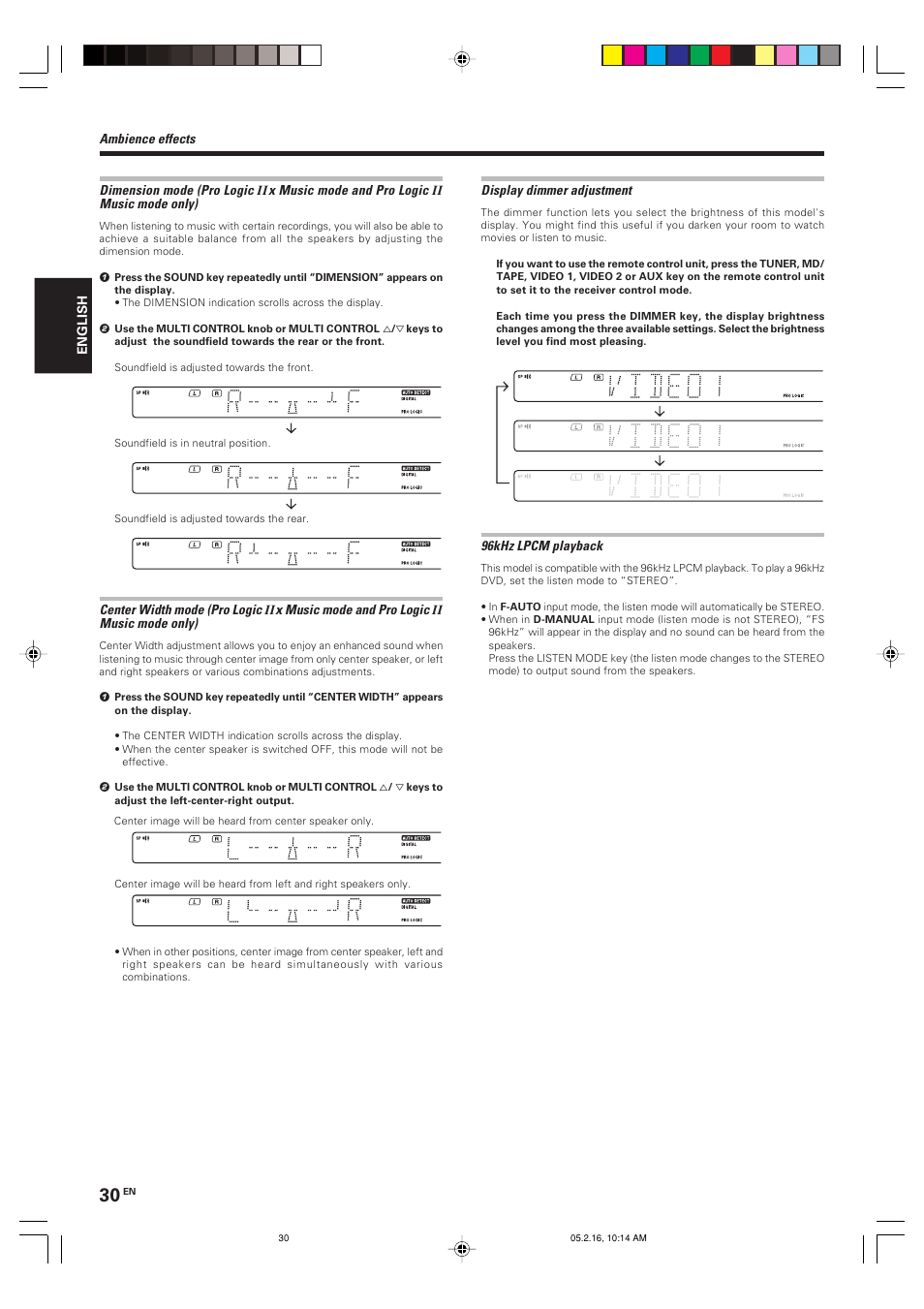 Kenwood KRF-V5090D User Manual | Page 30 / 36