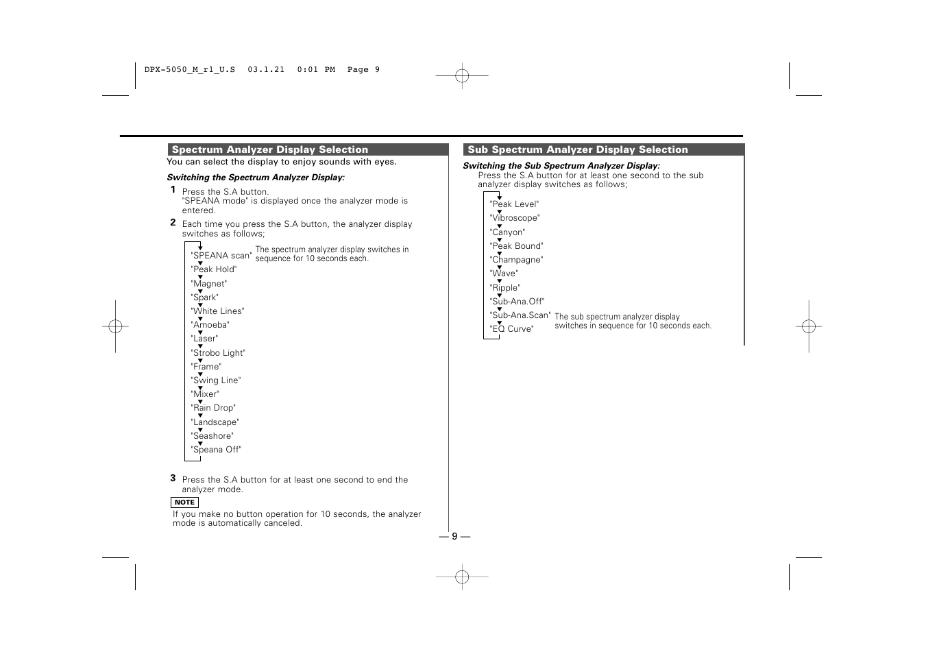 Kenwood DPX-4020 User Manual | Page 9 / 40