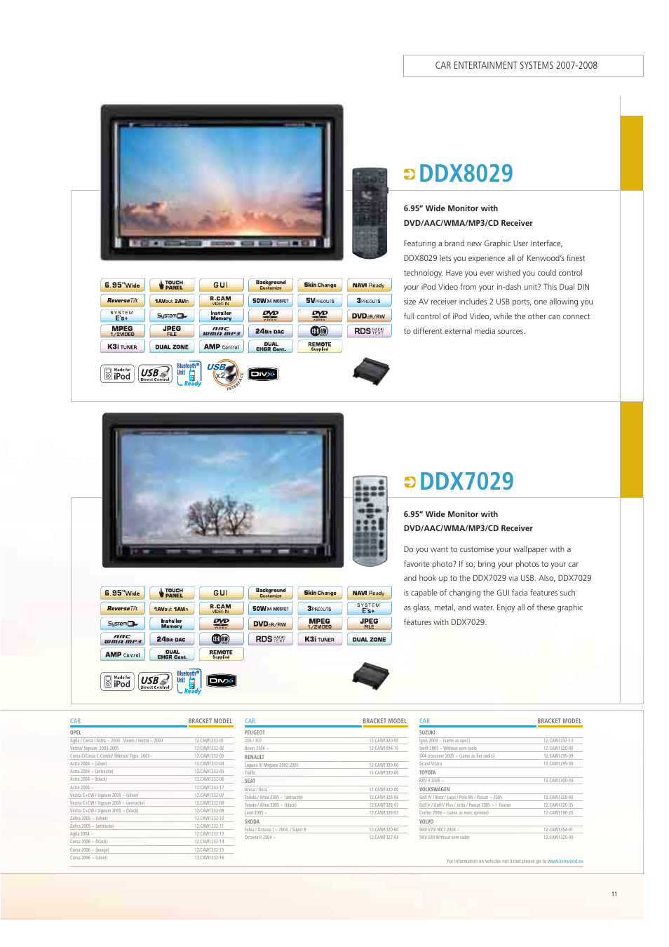 Kenwood Car Entertainment System User Manual | Page 11 / 19