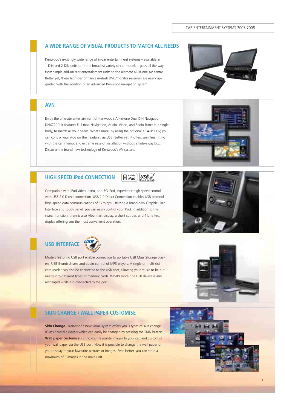 Multimedia | Kenwood Car Entertainment System User Manual | Page 5 / 19