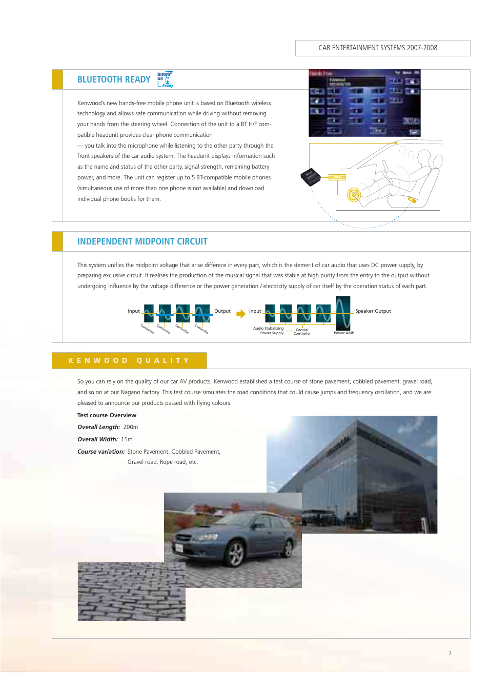 Bluetooth ready independent midpoint circuit | Kenwood Car Entertainment System User Manual | Page 7 / 19