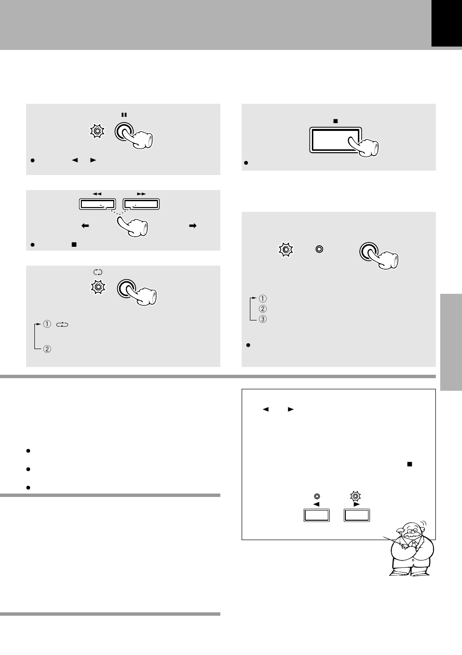 Selection of dolby nr, Transport direction indicators | Kenwood FM/AM Reciever R-SE7 User Manual | Page 23 / 56