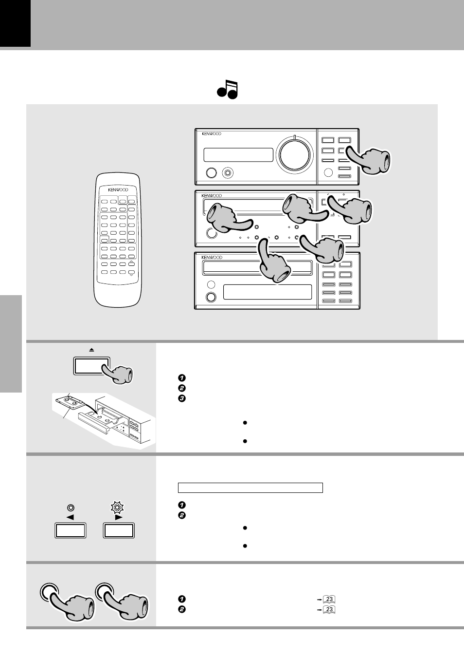 Recording | Kenwood FM/AM Reciever R-SE7 User Manual | Page 28 / 56