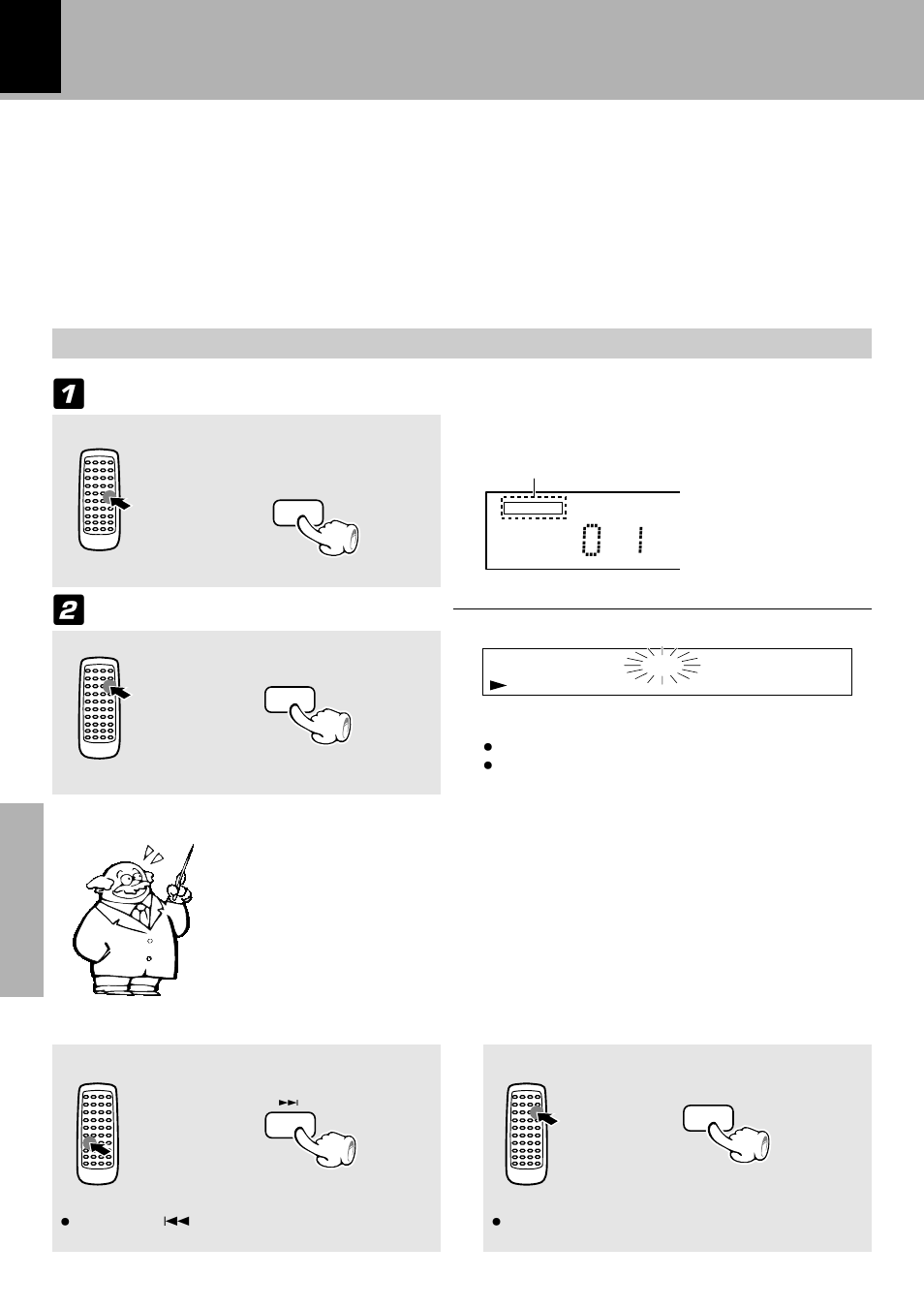 Listening to an unexpected track sequence, Press the random key, Random playback) | Confirm that the “pgm” indicator is not lit, Select the “cd” input | Kenwood FM/AM Reciever R-SE7 User Manual | Page 34 / 56