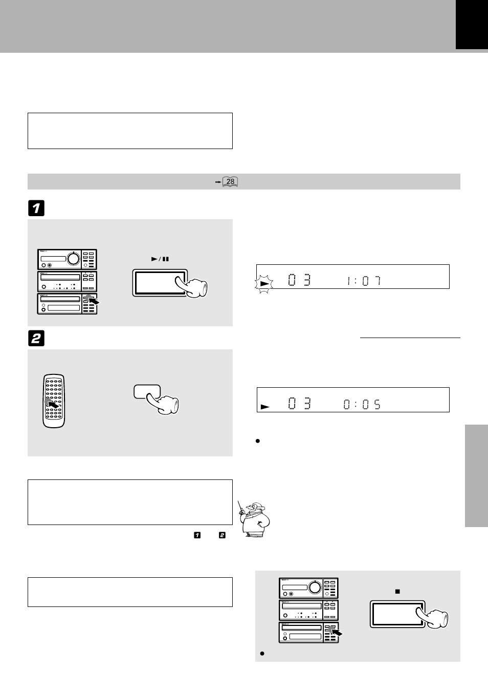 Recording only desired tracks, One touch edit.....single track recording) | Kenwood FM/AM Reciever R-SE7 User Manual | Page 37 / 56