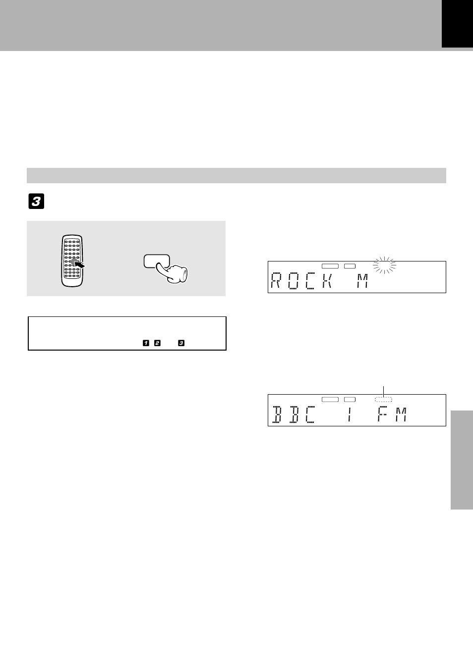 B b c 1 f m, Start the search | Kenwood FM/AM Reciever R-SE7 User Manual | Page 41 / 56