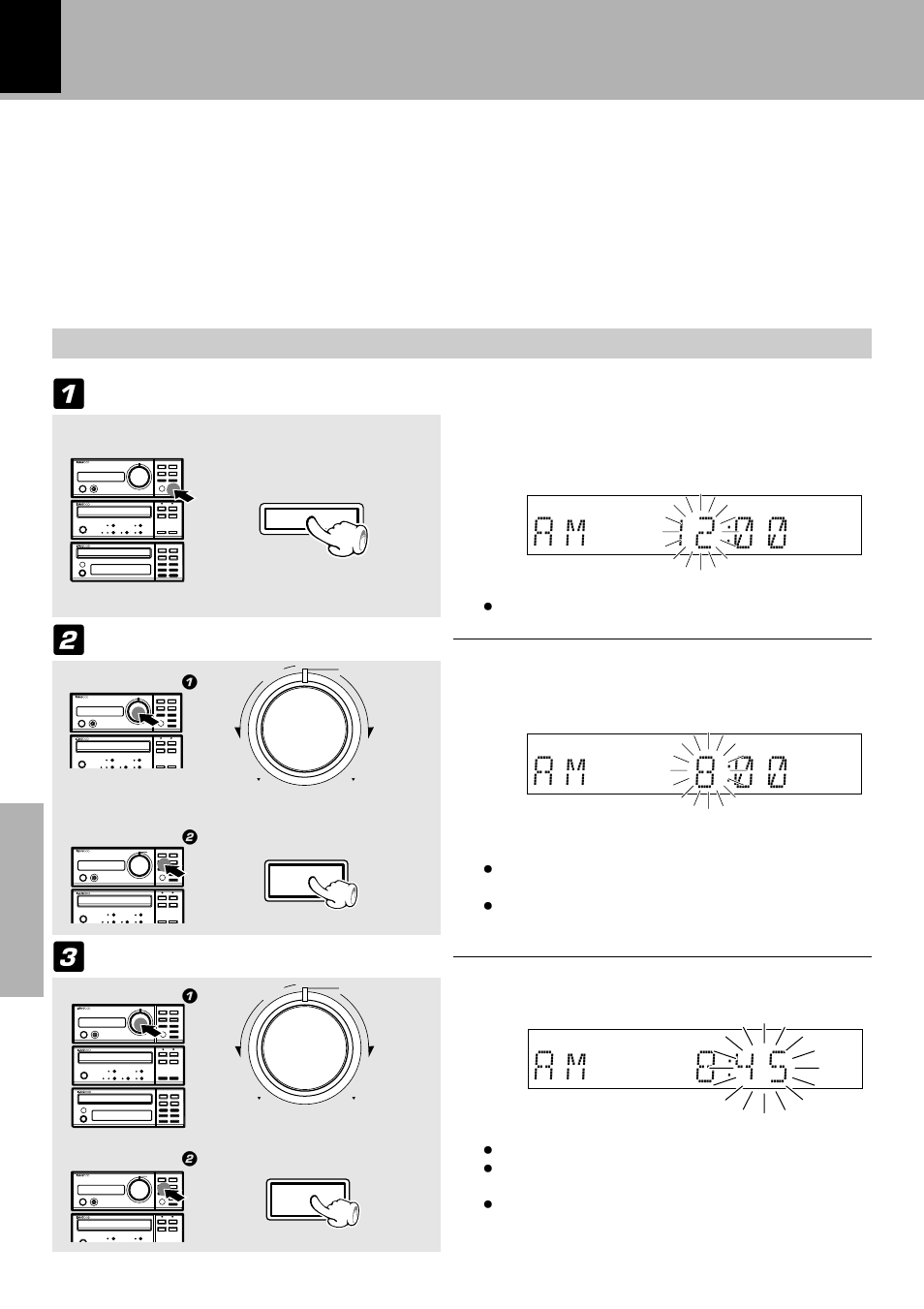 Clock adjustment | Kenwood FM/AM Reciever R-SE7 User Manual | Page 44 / 56