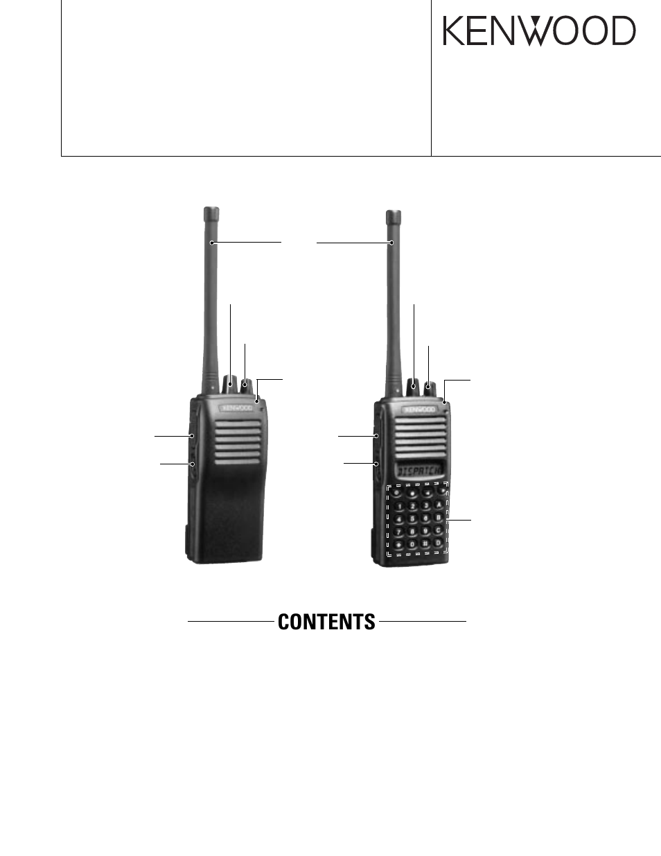 Kenwood TK-270G User Manual | 50 pages