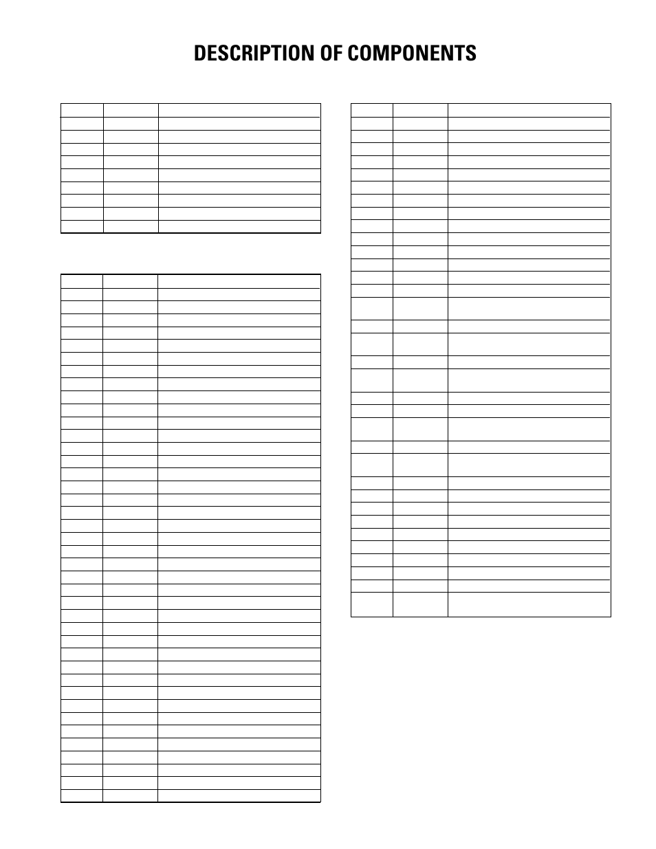 Description of components | Kenwood TK-270G User Manual | Page 23 / 50