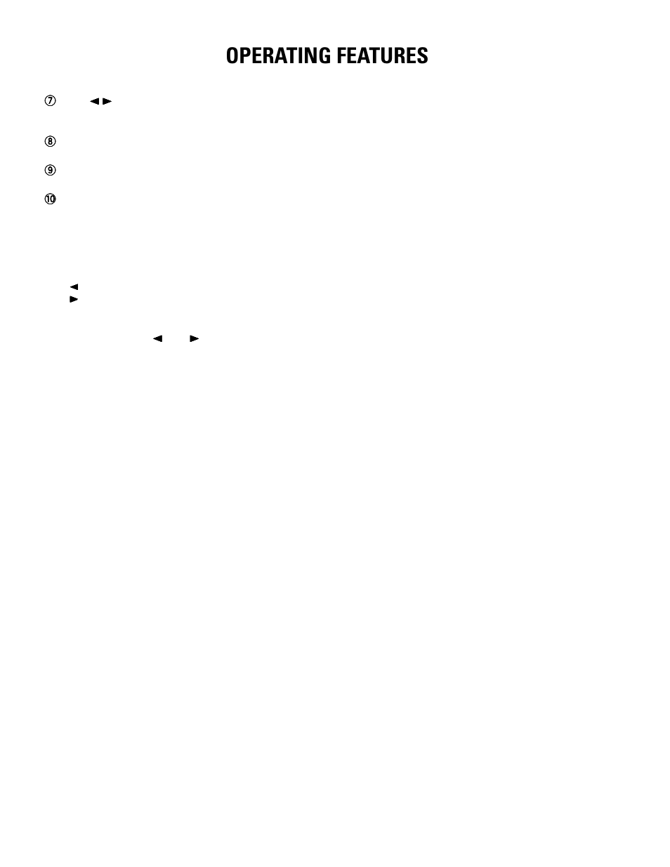 Operating features | Kenwood TK-270G User Manual | Page 4 / 50