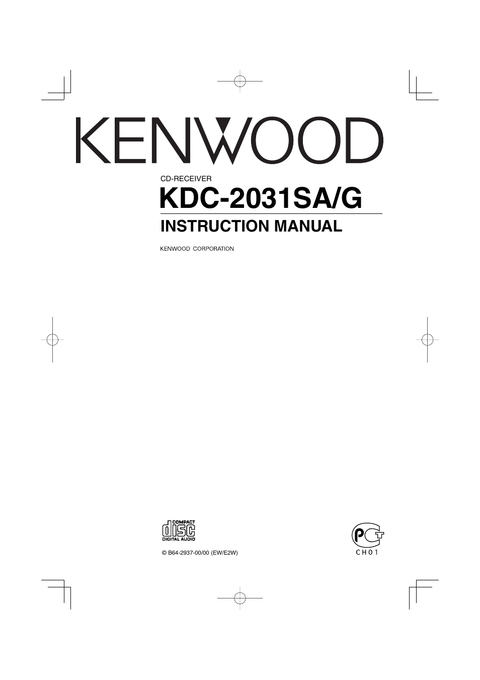 Kenwood KDC-2031SA/G User Manual | 24 pages