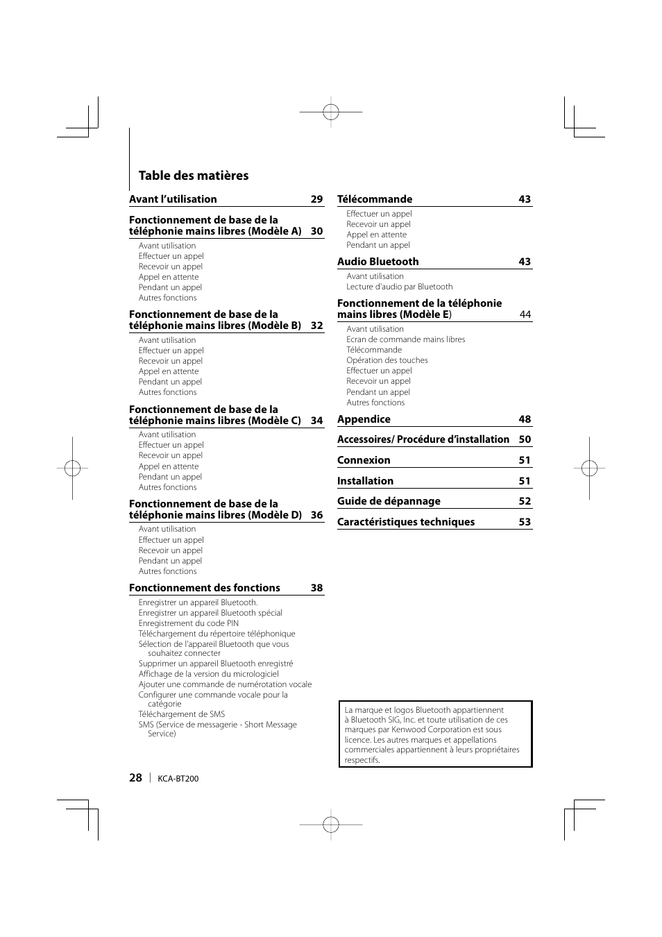 Kenwood KCA-BT200 User Manual | Page 28 / 80