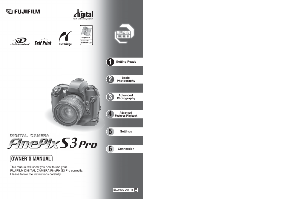 FujiFilm FinePix S3Pro User Manual | 73 pages