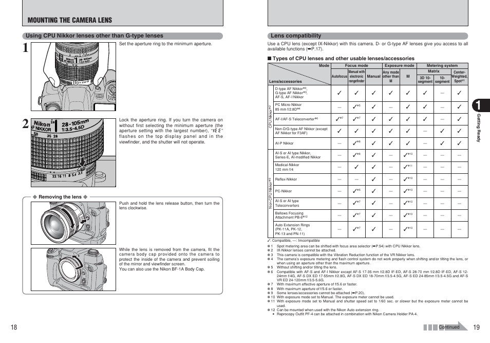 Mounting the camera lens | FujiFilm FinePix S3Pro User Manual | Page 10 / 73
