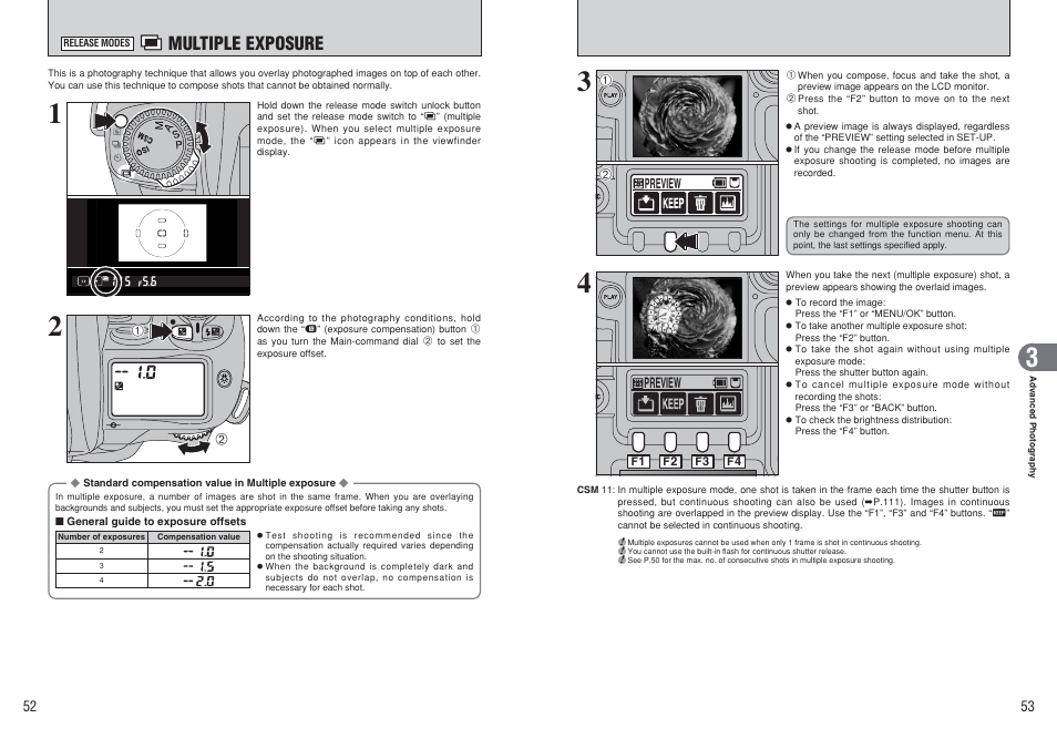 P multiple exposure | FujiFilm FinePix S3Pro User Manual | Page 27 / 73