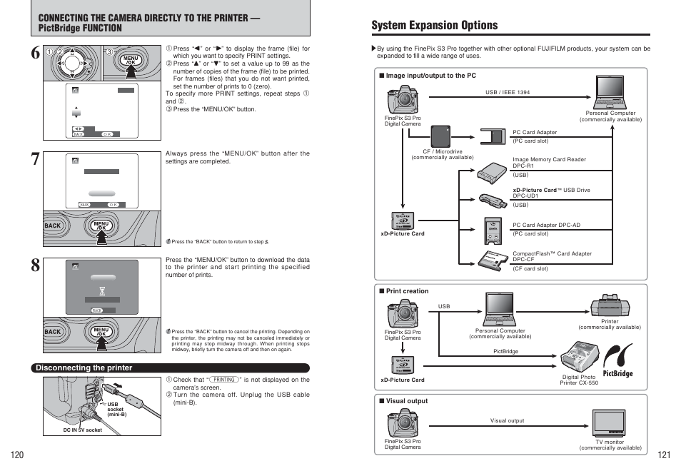 System expansion options | FujiFilm FinePix S3Pro User Manual | Page 61 / 73