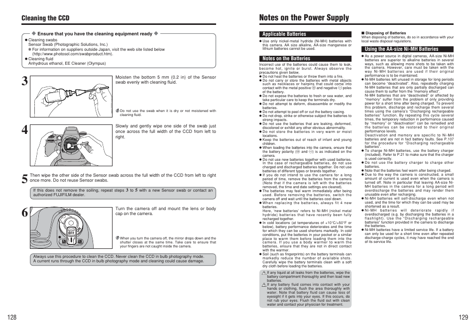 Cleaning the ccd | FujiFilm FinePix S3Pro User Manual | Page 65 / 73